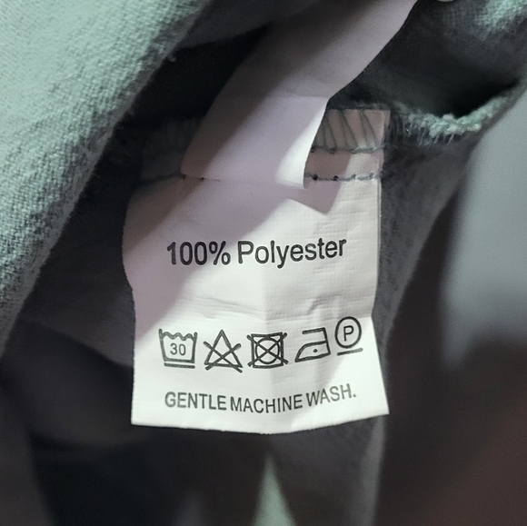 SHEIN Women's Green Smocked Short Puffed Sleeve Midi Dress Size Small EUC 🐈 - Picture 6 of 7